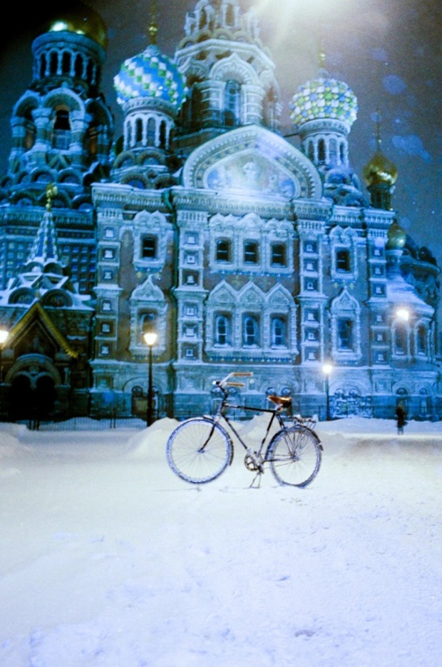 winter cycling russia